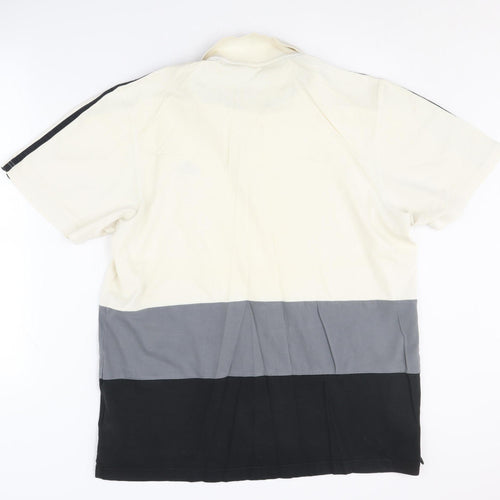 Adidas Men's Colourblock Polo Shirt L