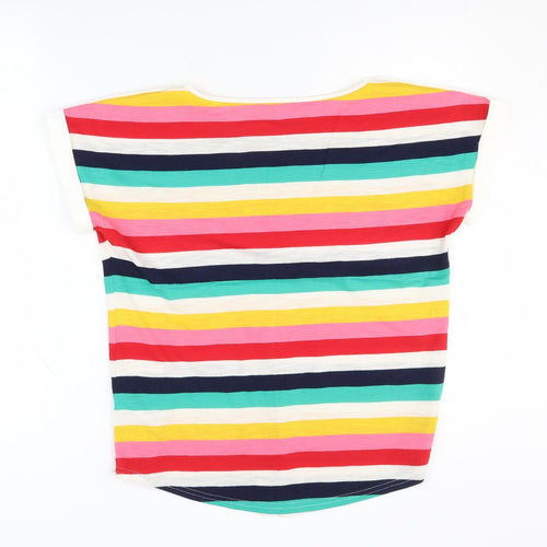 Oasis Women's Multicoloured Striped T-Shirt S