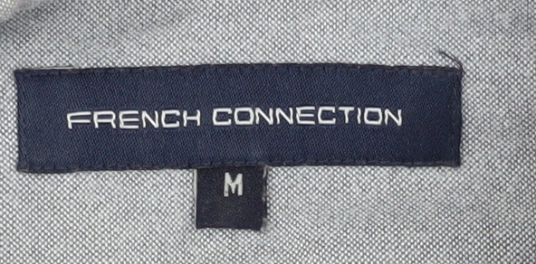 French Connection Men's Grey Short Sleeve Casual Shirt