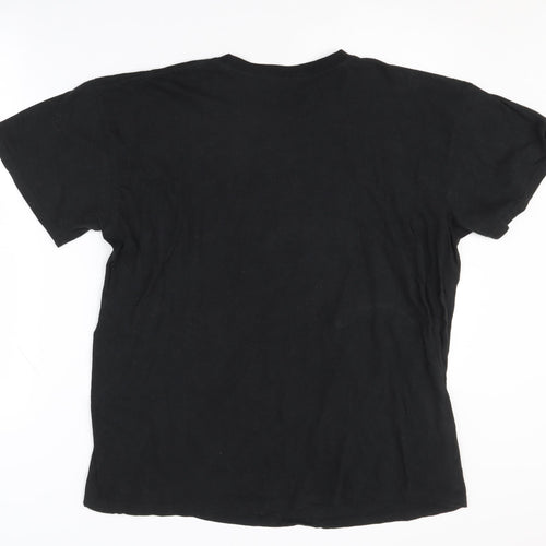 John Lennon Men's Black Large Band T-Shirt