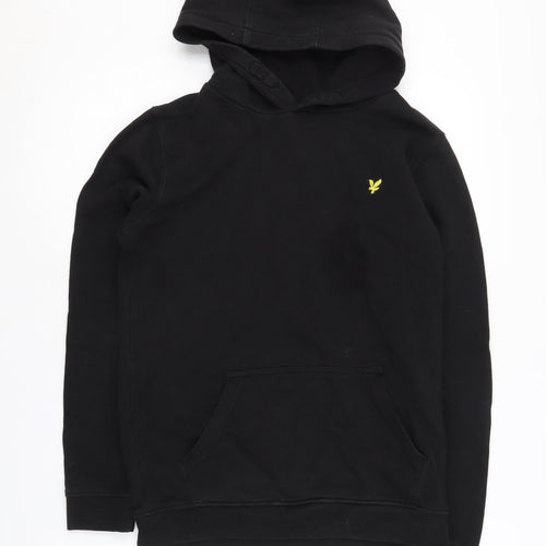 Lyle & Scott Boys Black Pullover Hoodie, 12-13 Years