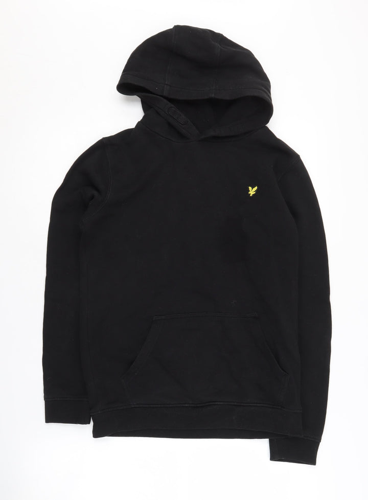 Lyle & Scott Boys Black Pullover Hoodie, 12-13 Years