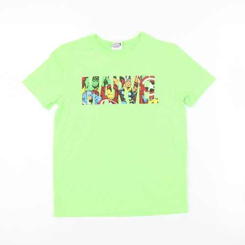 Marvel Boys Green Graphic T-Shirt 5-6 Years Superhero Pullover