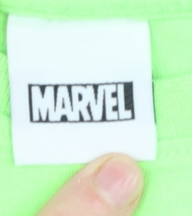 Marvel Boys Green Graphic T-Shirt 5-6 Years Superhero Pullover