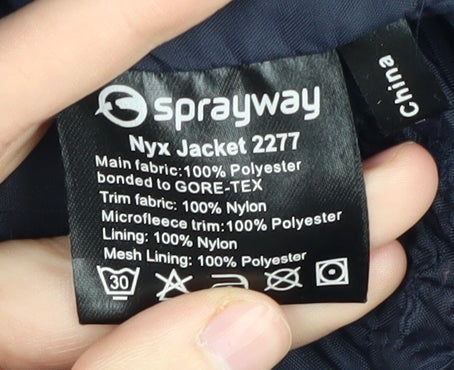Sprayway Men's Blue XL Waterproof Hooded Jacket