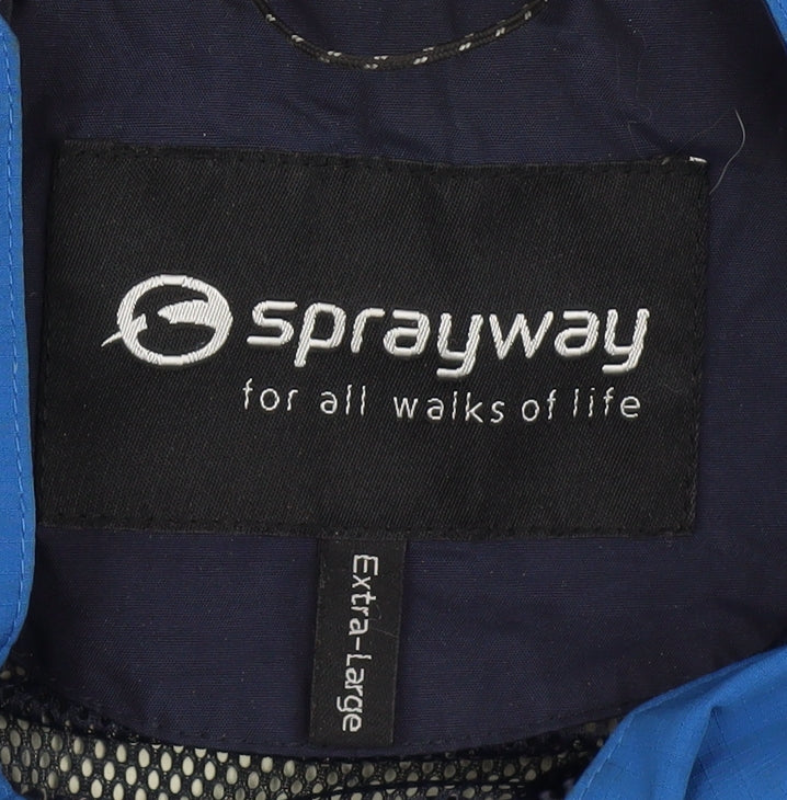 Sprayway Men's Blue XL Waterproof Hooded Jacket