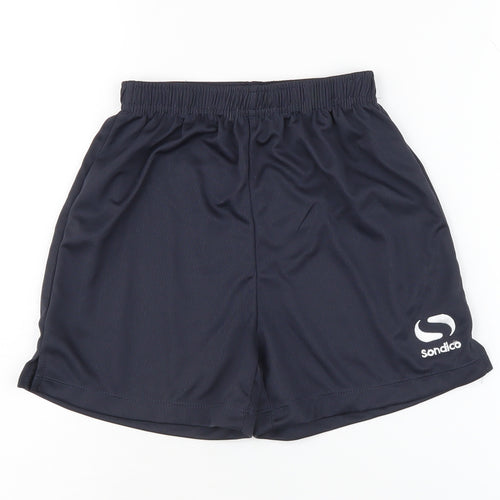 Sondico Boys Black Athletic Shorts, Size 5-6 Years
