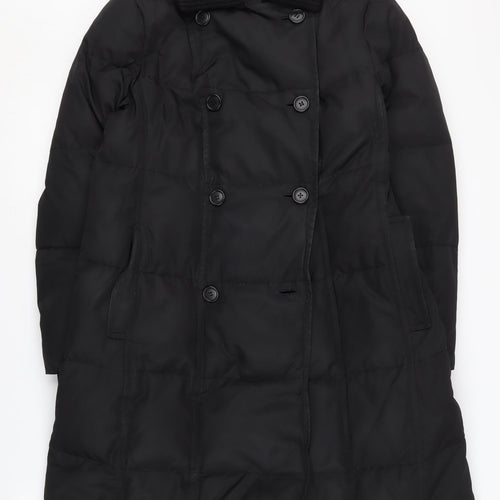 DKNY Women's Black Puffer Coat Size M, Winter, Casual