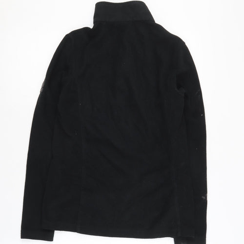 TOG24 Women's Black Fleece Sweatshirt, Size 8, 1/4 Zip