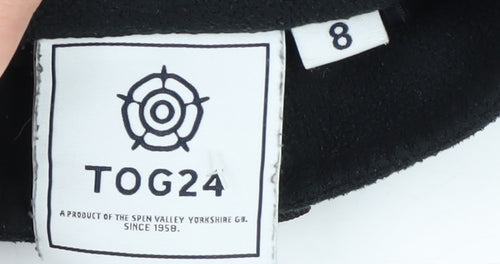 TOG24 Women's Black Fleece Sweatshirt, Size 8, 1/4 Zip