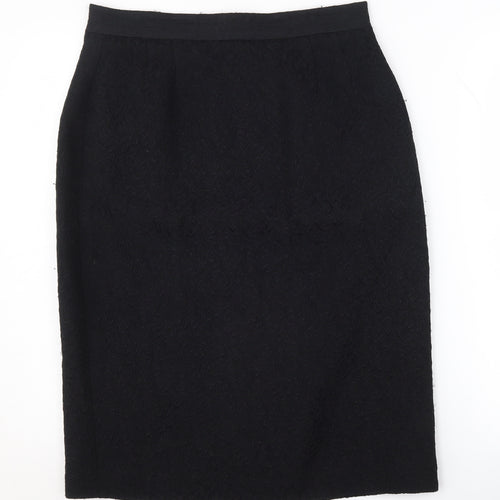 Viyella Women's Black Straight Pencil Skirt Size 12
