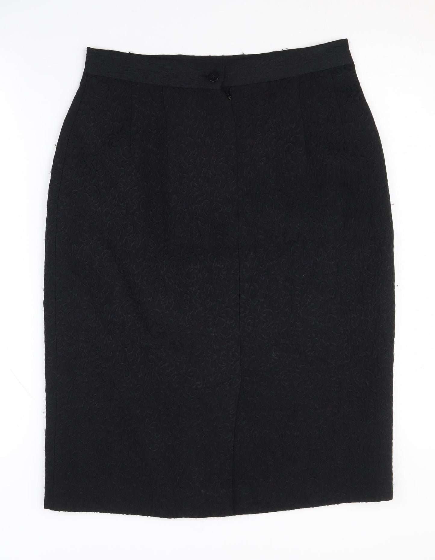 Viyella Women's Black Straight Pencil Skirt Size 12
