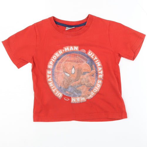 Marvel Boys Red Spider-Man T-Shirt 3-4 Years