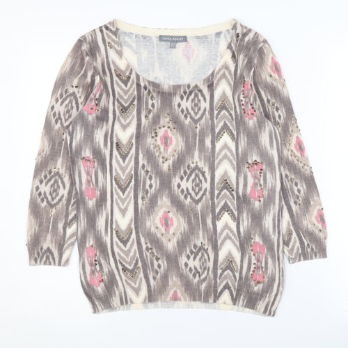 Laura Ashley Women's Multicoloured Pullover Jumper Size 12