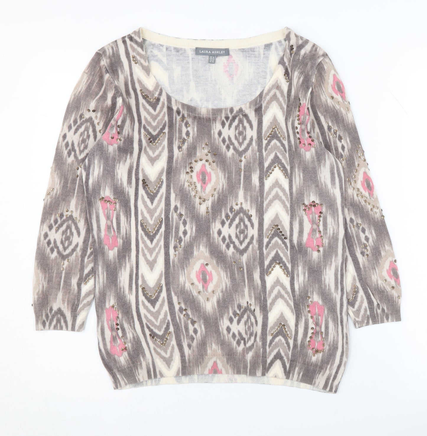 Laura Ashley Women's Multicoloured Pullover Jumper Size 12