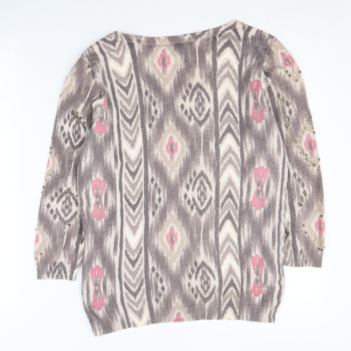 Laura Ashley Women's Multicoloured Pullover Jumper Size 12