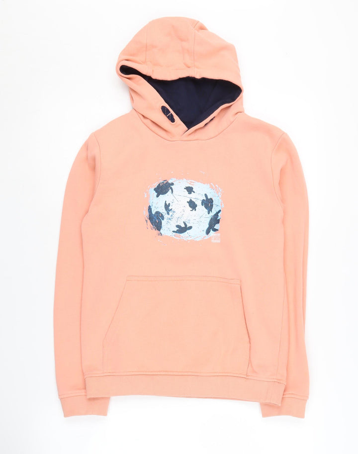 Mountain Warehouse Girls Pink Hoodie 13 Years Nature Graphic
