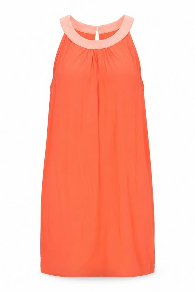 Front view of Mountain Warehouse Women's Orange Sleeveless Dress, size 8