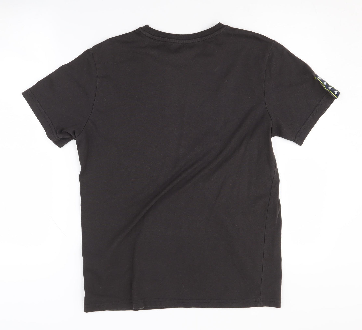 Kappa Men's Black Medium Logo T-Shirt, Short Sleeve