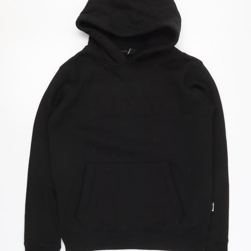 Bench Boys Black Pullover Hoodie 11-12 Years with Logo