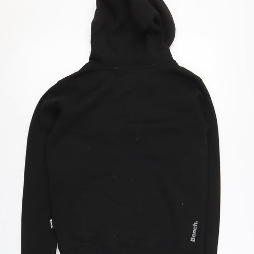 Bench Boys Black Pullover Hoodie 11-12 Years with Logo