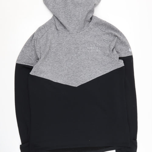 Nike Men's Grey Therma-Fit Hoodie, Size S, Running