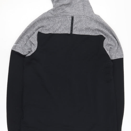 Nike Men's Grey Therma-Fit Hoodie, Size S, Running