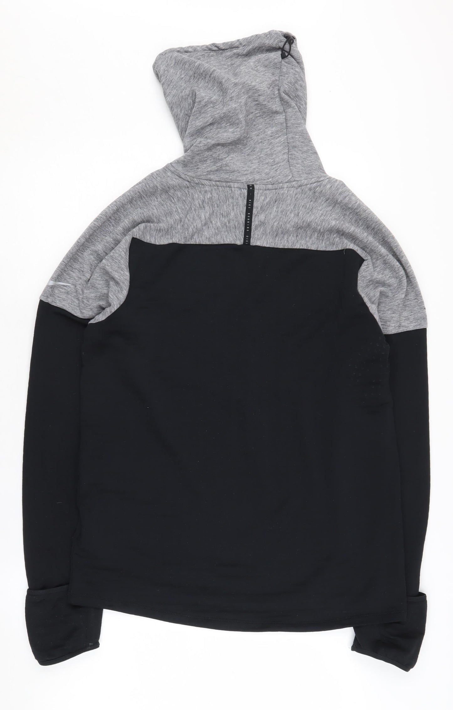 Nike Men's Grey Therma-Fit Hoodie, Size S, Running