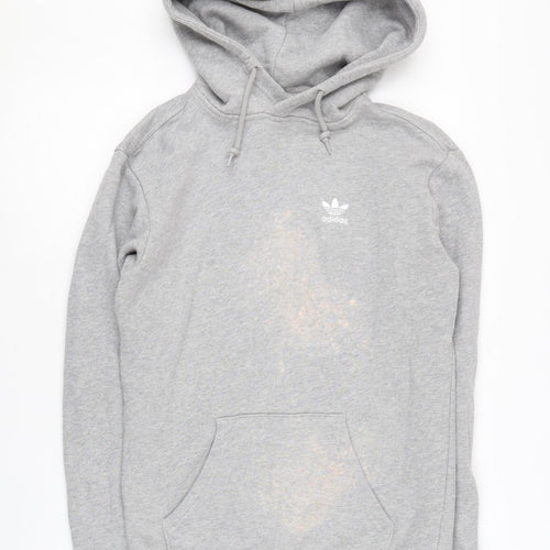Adidas Men's Grey Pullover Hoodie XS