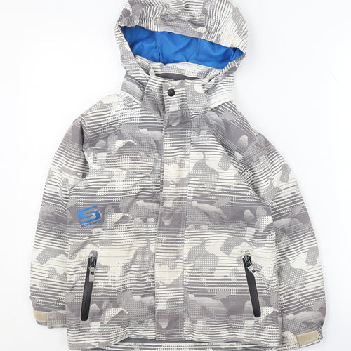 Surfanic Boys' Camouflage Ski Jacket, 6 Years, Multicoloured