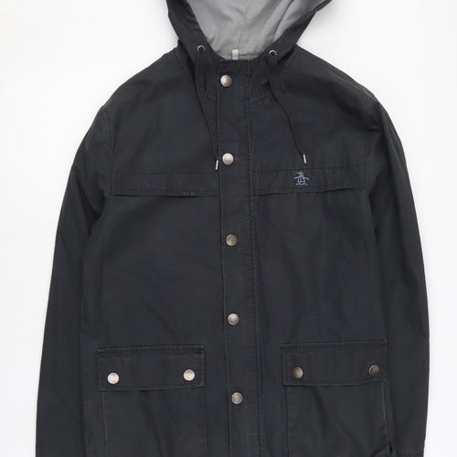Penguin Black Parka Jacket Women's S Casual Hooded