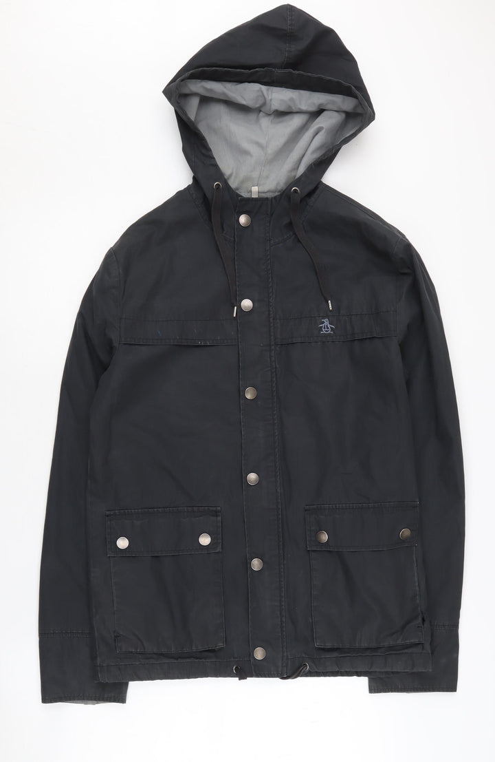Penguin Black Parka Jacket Women's S Casual Hooded