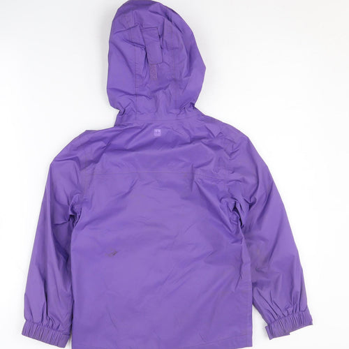 Mountain Warehouse Girls Purple Waterproof Rain Coat 7-8