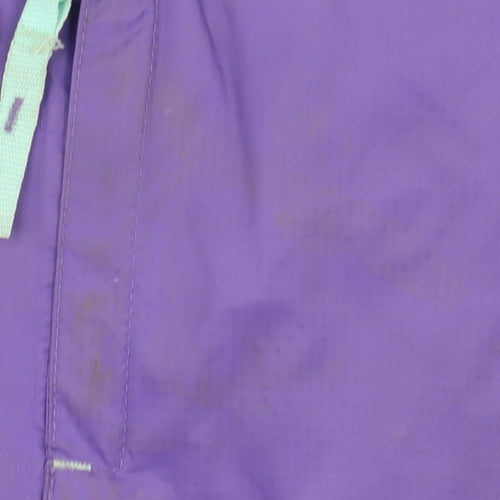 Mountain Warehouse Girls Purple Waterproof Rain Coat 7-8