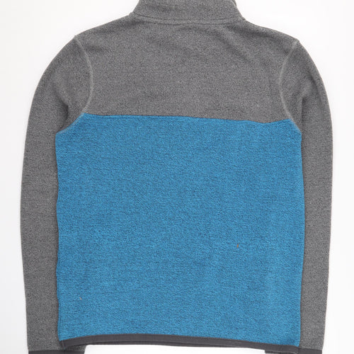 Weird Fish Men's Grey Blue Pullover Sweatshirt M