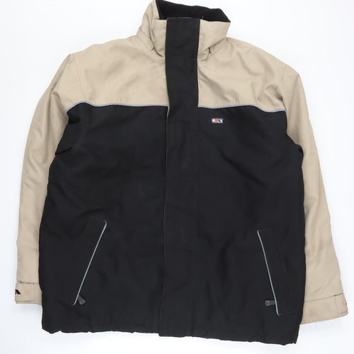 Trespass Men's Beige/Black Jacket, Medium, Polyamide Zip