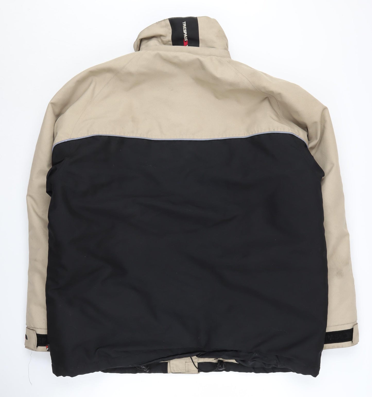 Trespass Men's Beige/Black Jacket, Medium, Polyamide Zip