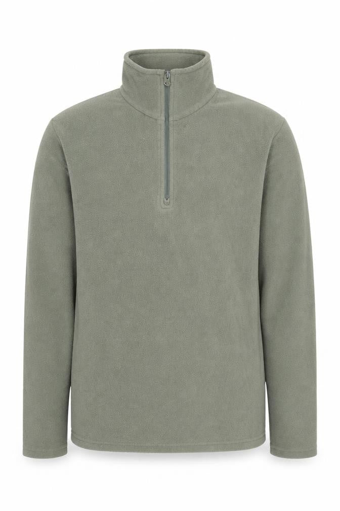 Mountain Warehouse Men's Green XS 1/4 Zip Fleece Sweatshirt