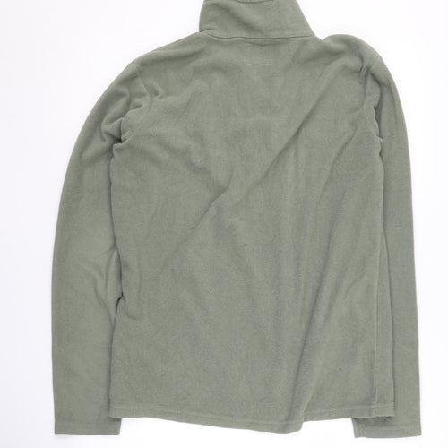 Mountain Warehouse Men's Green XS 1/4 Zip Fleece Sweatshirt