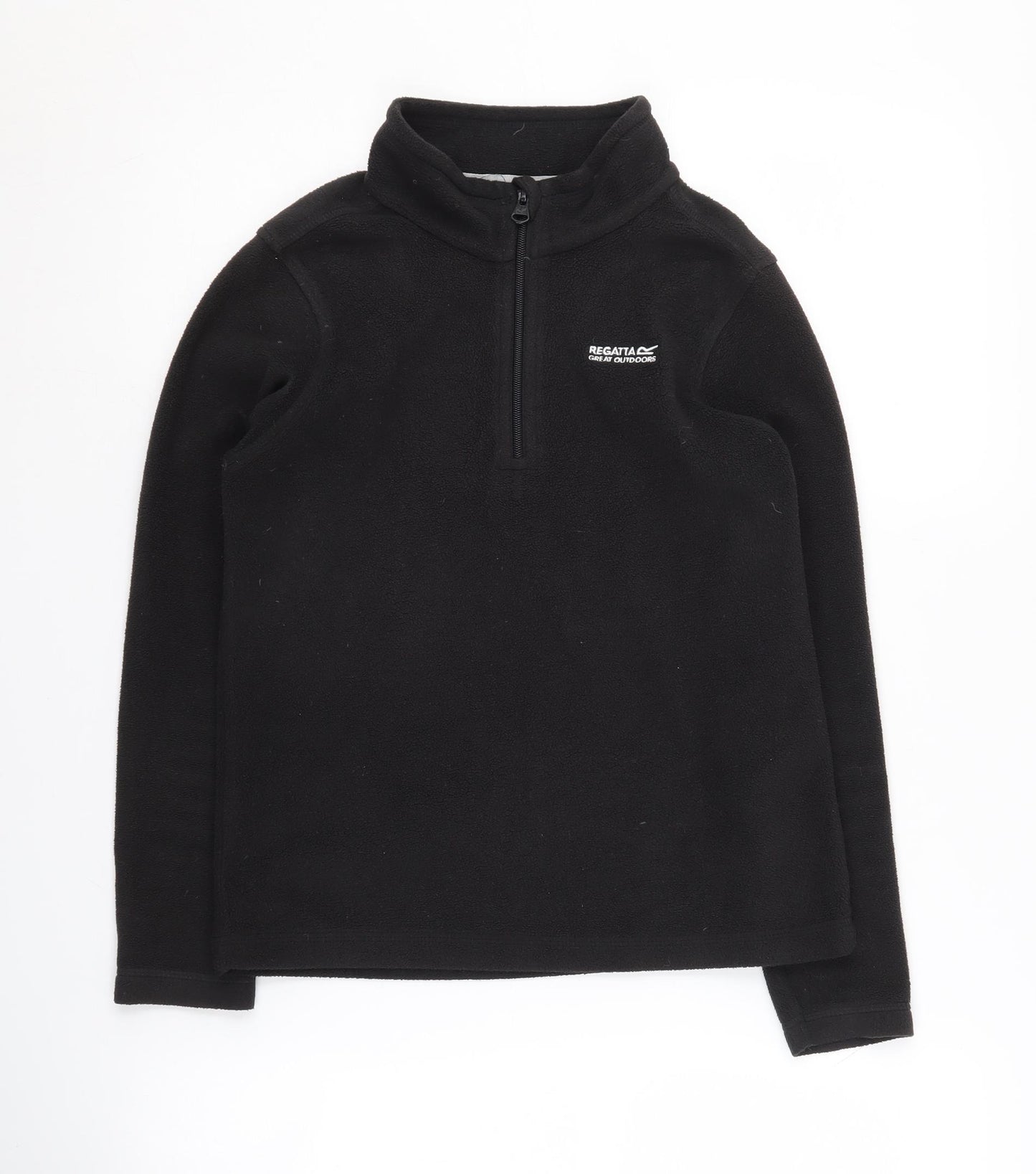 Regatta Boys Black Fleece Sweatshirt 11-12 Years, Lightweight Outdoor Wear