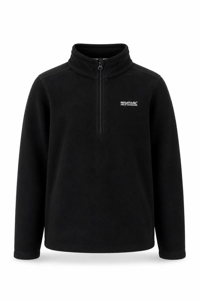 Regatta Boys Black Fleece Sweatshirt 11-12 Years, Lightweight Outdoor Wear