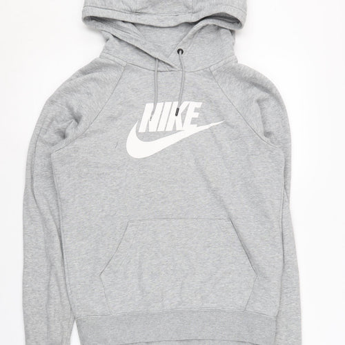 Nike Men's Grey XS Pullover Hoodie with Logo