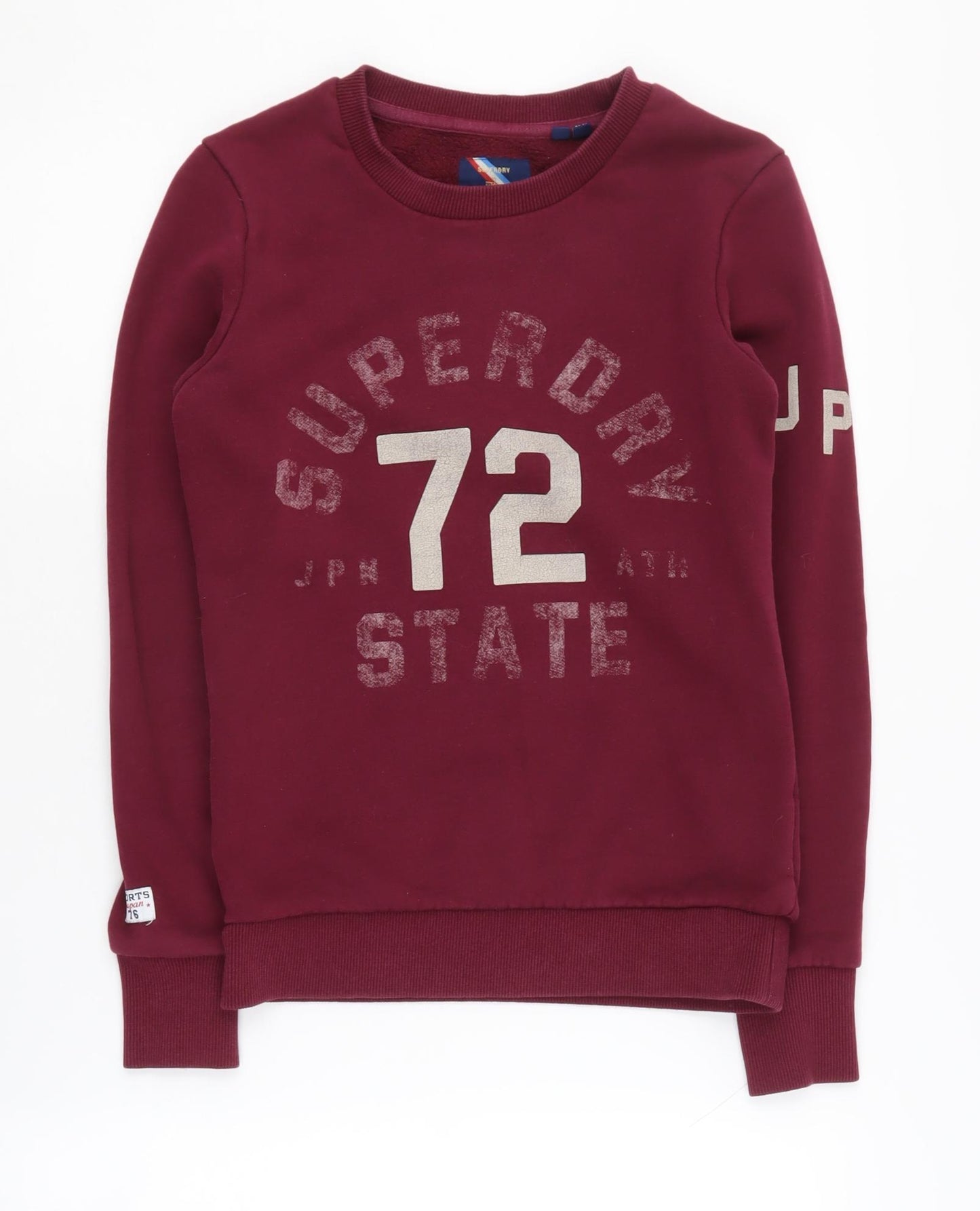 Superdry Women’s Red Pullover Sweatshirt Size 6