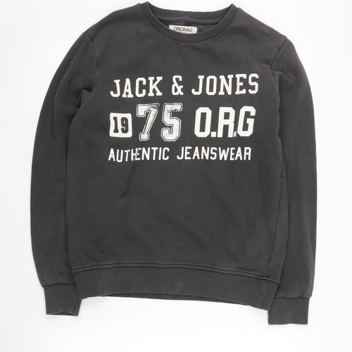 Jack & Jones Men's Black S Pullover Sweatshirt