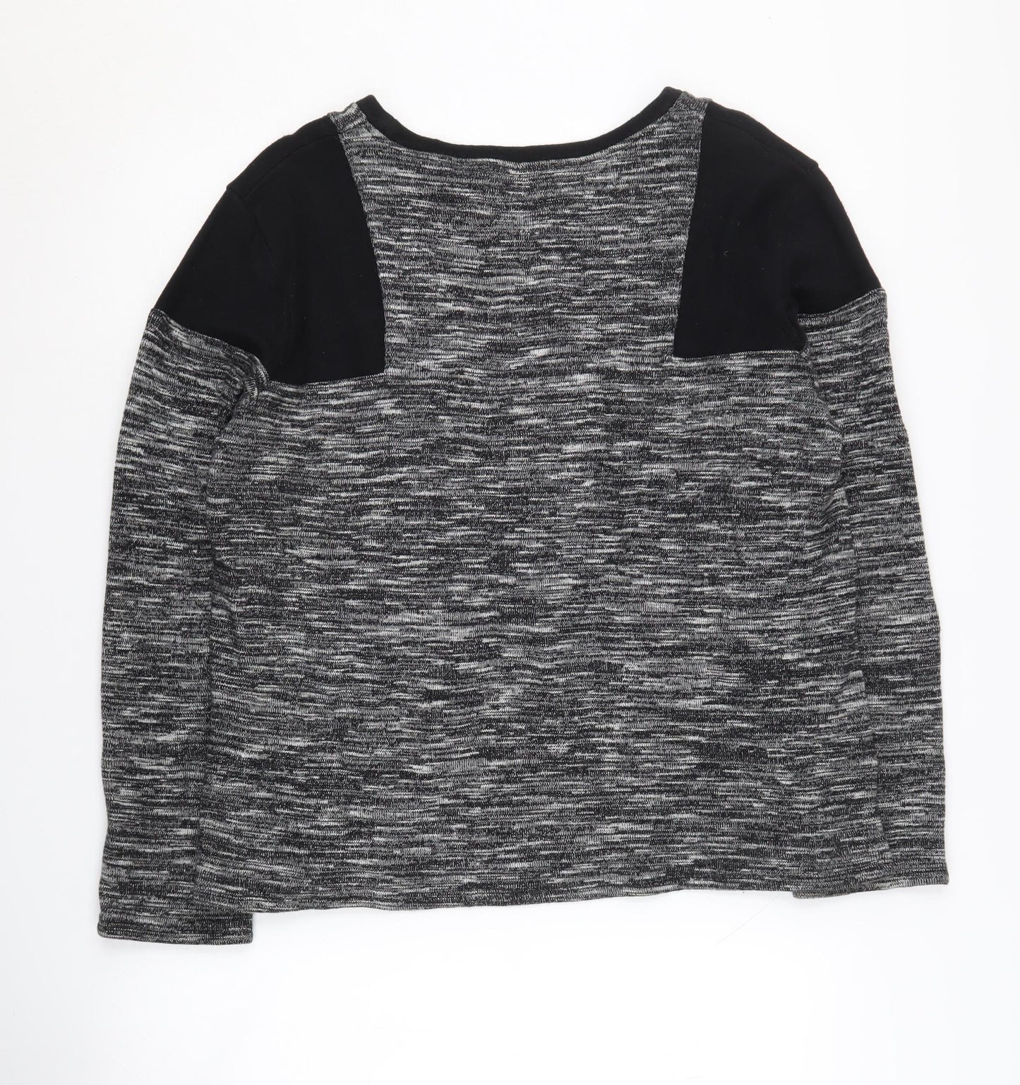 Whistles Women's Black Grey Jumper UK Size 16 Casual