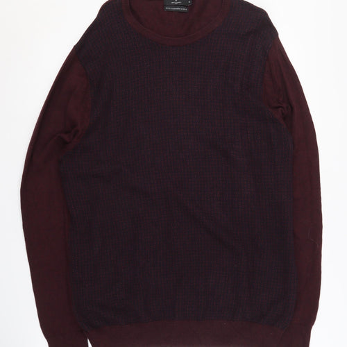 Jeff Banks Men’s Purple Pullover Jumper Size M
