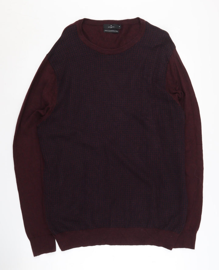 Jeff Banks Men’s Purple Pullover Jumper Size M