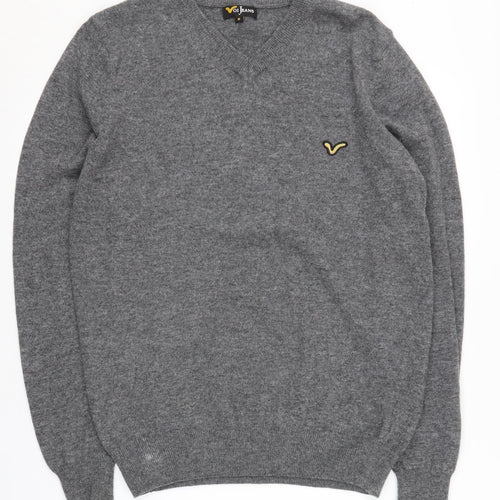 Voi Jeans Men's Grey Wool Pullover Jumper M