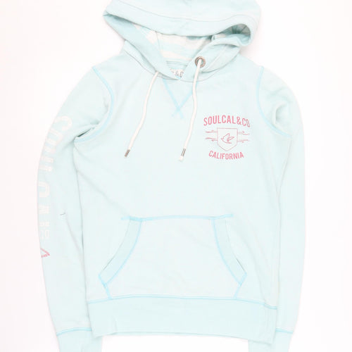 SoulCal & Co Women's Blue Pullover Hoodie, Size 10