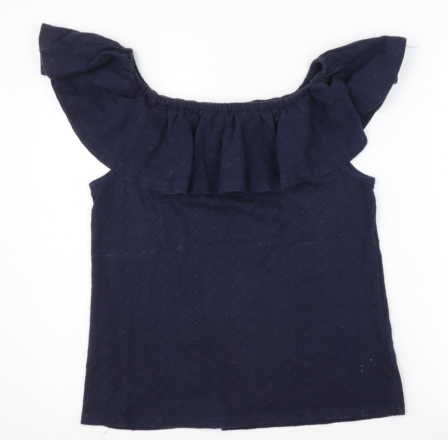 Mai Face Women's Blue Off-Shoulder Camisole Blouse